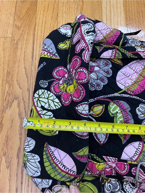 Vera Bradley Moon Blooms Floral Print Women\'s Backpack - Black Pink Green main image 4